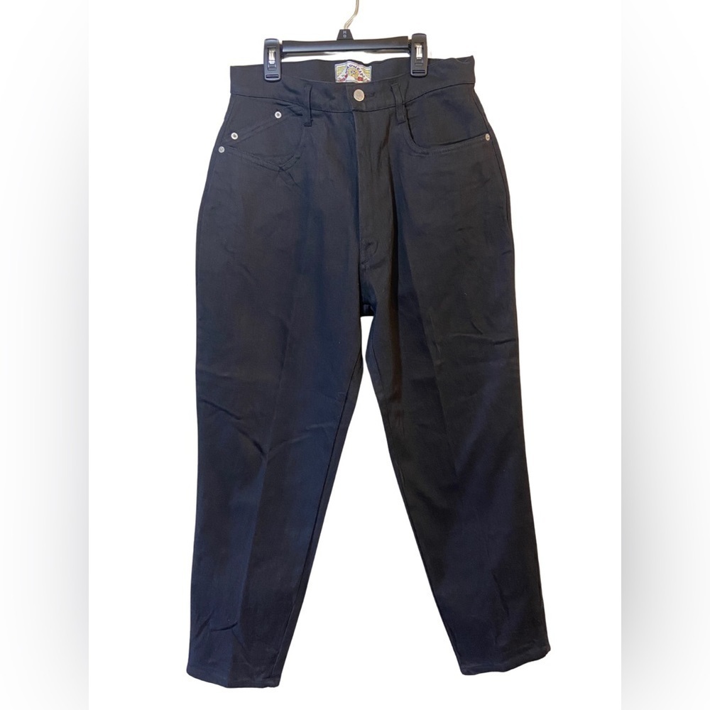 Vintage Starwear Black Pleated Jeans Size 18